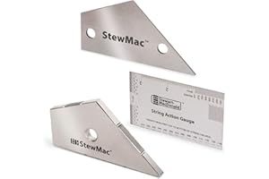 StewMac Precision Fret Guitar Tool Trio, Imperial – String Action Gauge, Fret Rocker, Fret Kisser for Guitar Setup & Repair