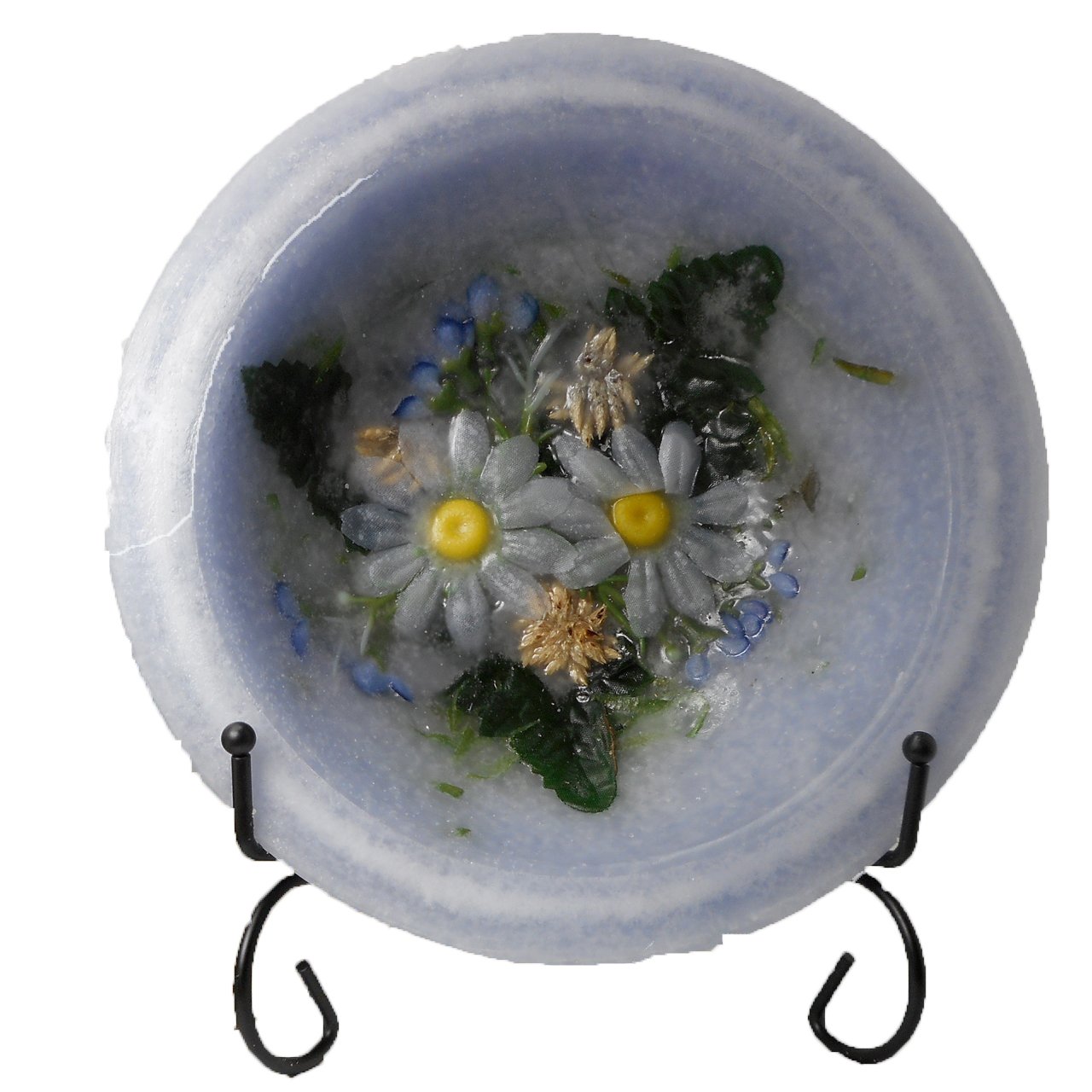 Lavender and Chamomile Scented Flameless Decorative Candle - 7" in Diameter - Comes in Gift Box