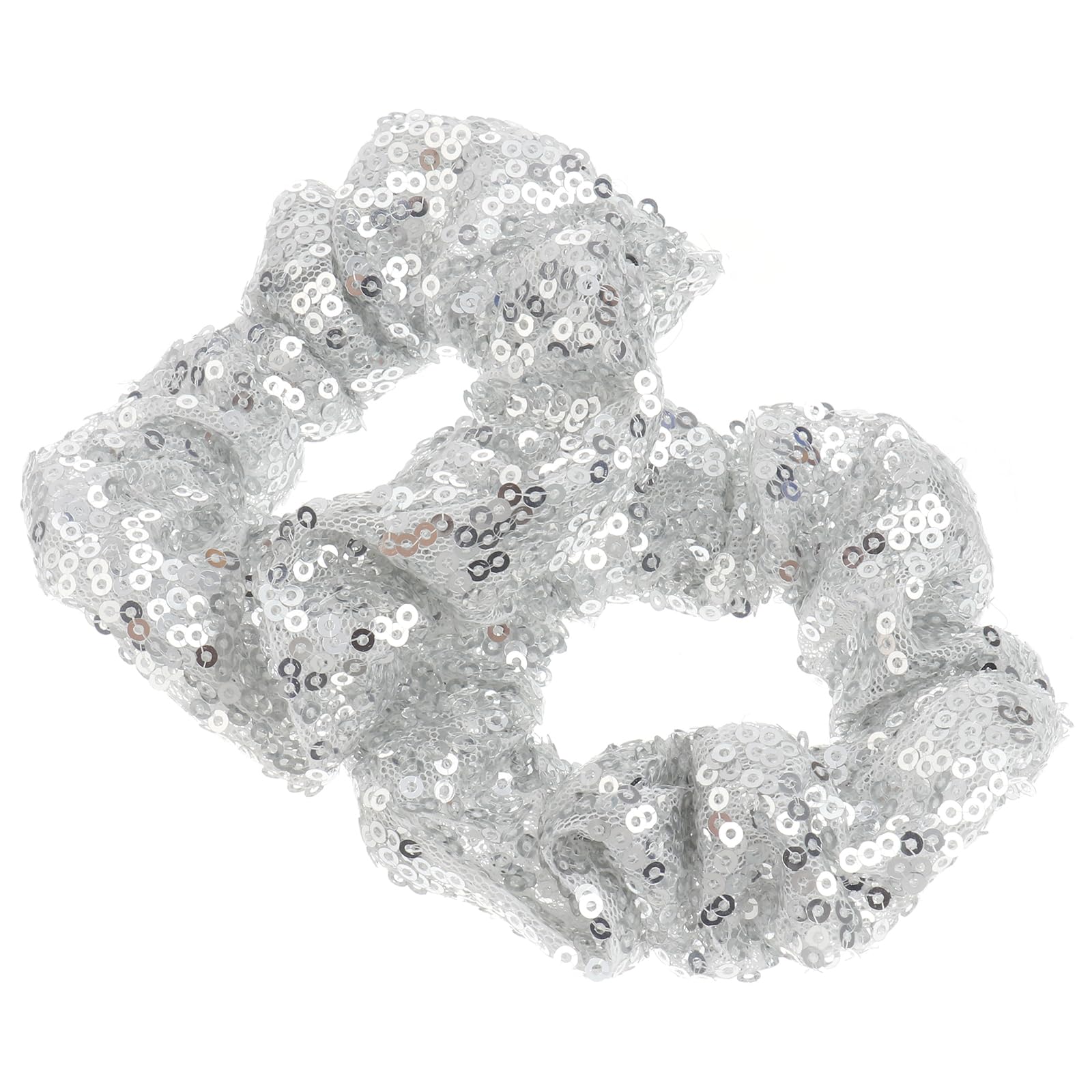 Gatuida 2pcs Glitter Sequin Hair Ties for Girls Stylish Christmas Elastic Hair Bands Fancy Sequin Accessories for Party Festival
