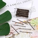 AIEX 50pc Brown Metal Hair Pins Kit 5cm Bobby Pins Secure Hold for Women Girls view 4