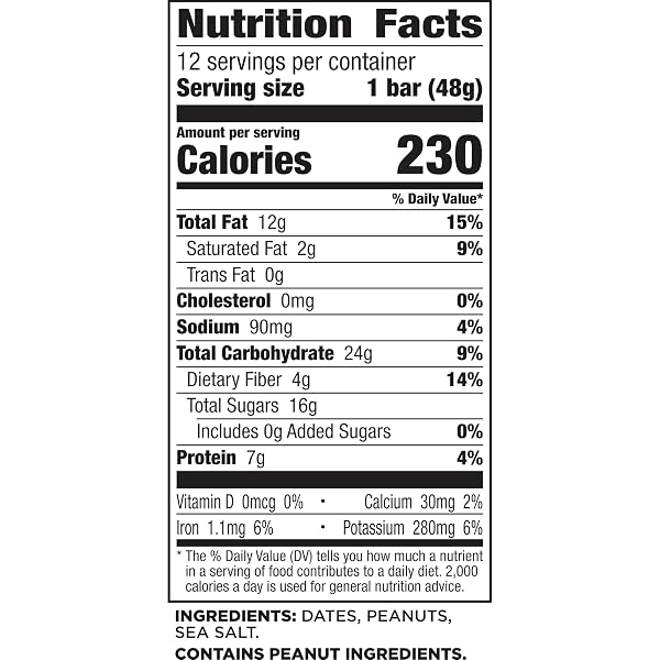 LARABAR PEANUT BUTTER COOKIE, FRUIT AND NUT BARS, GLUTEN FREE AND VEGAN, 12 CT, 20.4 OZ
