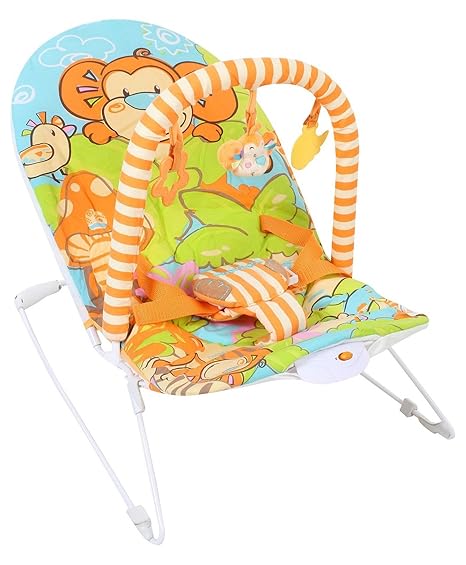 Sunbaby Monkey Baby Bouncer (Multicolor)
