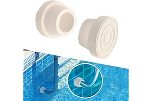 PFTJUJUDAN 2-Pack Pool Ladder Rubber Bumpers,Inground Pool Ladder Plug for Swimming Pool Ladders,Fits 1.9inch Swimming Pool Ladder Tubing,Swimming Pool Accessory Supplies (2, Inside Plug)