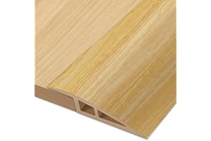 EASETHRIFT Vinyl-Door-Threshold Floor-Transition-Strips Self Adhesive 36 inch, Threshold 3/4''~4/5'', Transition-Strips for Doorways, Edge-Reducer for Door/Floor (Raw Wood Grain)