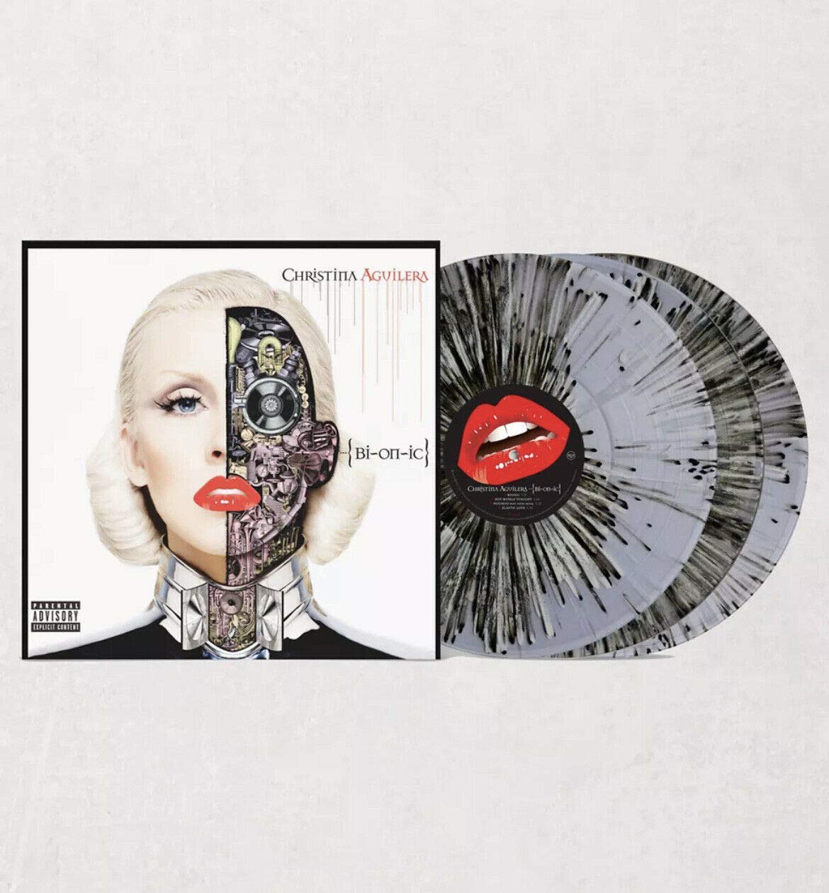 Photo 1 of Bionic - Exclusive Limited Edition Black & Grey Splatter Colored 2x Vinyl LP (Song "Little Dreamer" On Vinyl For The First Time)