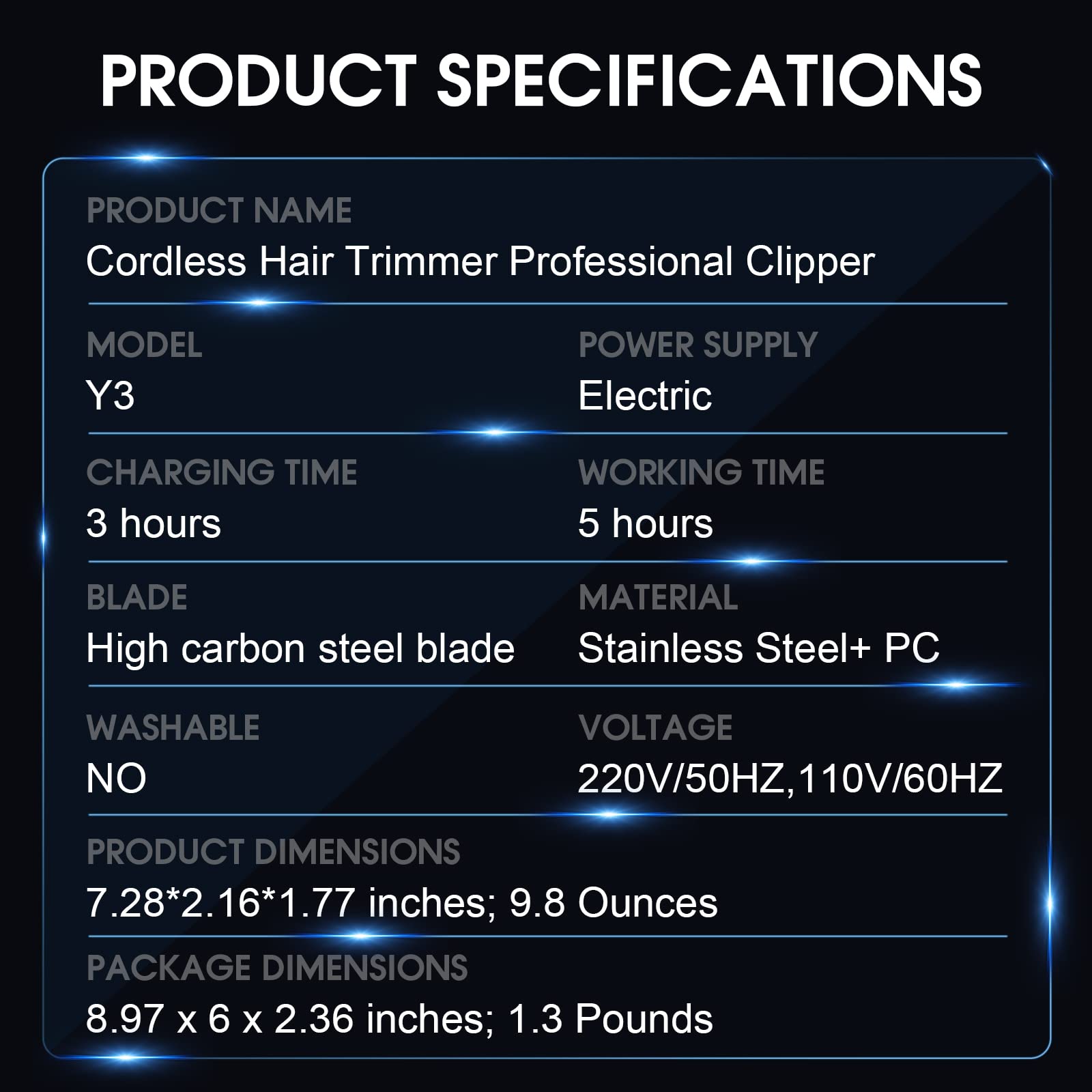 COMZIO® Hair Clippers for Men Professional,Cordless High-Performance Barber Clippers for Hair Cutting,Rechargeable Mens Hair Clippers,Home Haircut &Grooming Set with LED Display,Mens Gifts