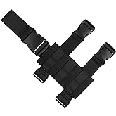 Cavebear Drop Leg Holster Nylon Adjustable Height & Thigh Straps Tactical Molle Drop Leg Platform for Hunting/Paintball/Airsoft,Universal Panel Module - Right/Left