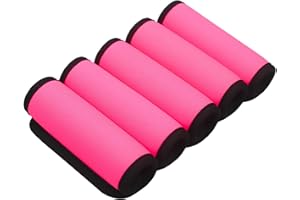 XiOiOiX Luggage Handle Wrap-Neoprene Luggage identifiers for Suitcases Unique Bright Luggage Tags/Spotter/Markers/Handle Cover Travel Accessories (Bright Pink)