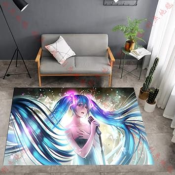 Amazon.de: QXMEI Teppiche Für Wohnzimmer Hatsune Miku Anime Moderne
