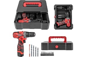ARCWARES Cordless Power Drill Set, 16.8V Electric Drill Driver Kit, Cordless Power with Battery and Charger,3/8" Keyless Chuck, 2 Variable Speed, 2-Variable Speed Power Drill Kit for Father's Day