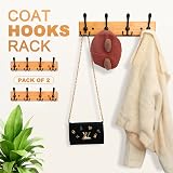 GlazieVault Coat Hooks for Wall 2 Pack Stainless Steel Heavy Duty view 6