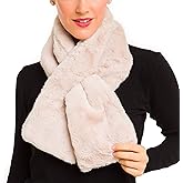 Fur Collar Scarf for Women Faux Fur Scarves Neck Shrug for Fall Winter Coat Dress