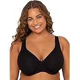 Fit For Me By Fruit of the Loom Women's Plus Size Cotton Unlined Underwire Bra-Pinch-Free Straps - Side and Back Smoothing