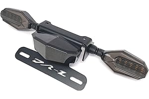 GYUKSIA Rear Tail Tidy License Plate Holder Fender Eliminator Kit LED Tail Brake Light Turn Signal Blinker For SUZUKI DR-Z 400SM DRZ400S DRZ 400E 2000-2021 (Smoke)