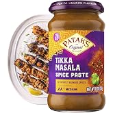 Patak&rsquo;s Tikka Masala Spice Paste - Medium Indian Curry Paste w/a Blend of Freshly Ground Spices - Vegan &amp; Gluten-Free - Flavorful Tikka Masala Curry Base for Home Cooking &amp; More - 10oz Jar (Pack of 1)