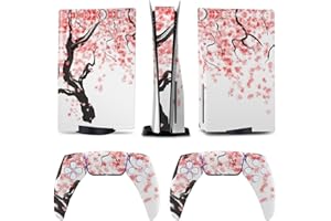AoHanan Cherry Tree Blossom 5 Skin Controller Accessories Cover Skins Anime Vinyl Cover Sticker Full Set for 5 Disc Edition
