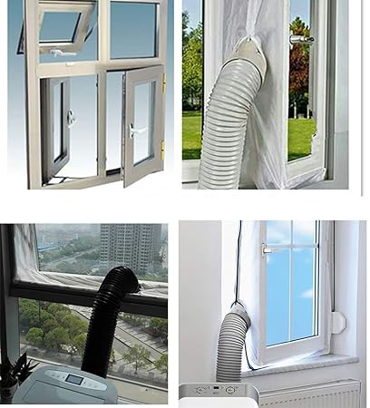 Mingran AirLock Abluft Fensterabdichtung für mobile Klimageräte Hot Air Stop (Abluft Fenster Abdichtungen)