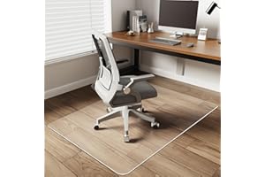 YSAGi Office Chair Mat for Hardwood Floor，36"X48" Non-Slip Computer Chair Mat，Desk Floor Mat，Easy Glide Office Floor Mats for Rolling Chairs， Clear Floor Mat for Office Home Chair