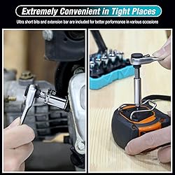 DURATECH 56-pieces 1/4" Mini Ratchet Wrench and