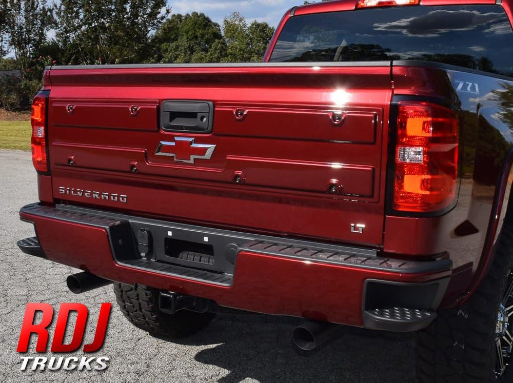 RDJ Trucks PRO-Offroad DLX Bolt-On Style Tailgate Panel - Fits Chevrolet Silverado/Fits GMC Sierra (Flat Black)