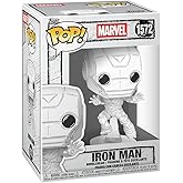 Funko Pop! Marvel: Marvel Sketched - Iron Man - Collectable Vinyl Figure - Gift Idea - Official Merchandise - Toys for Kids & Adults - Comic Fans - Model Figure for Collectors and Display