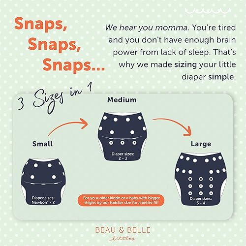 Reusable Baby Swim Diapers (Sizes N–5) –Adjustable, Easy-Wash