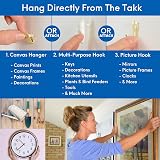 Takker Picture Frame Hanging Tool Kit 121 Pieces No Tools Needed view 3