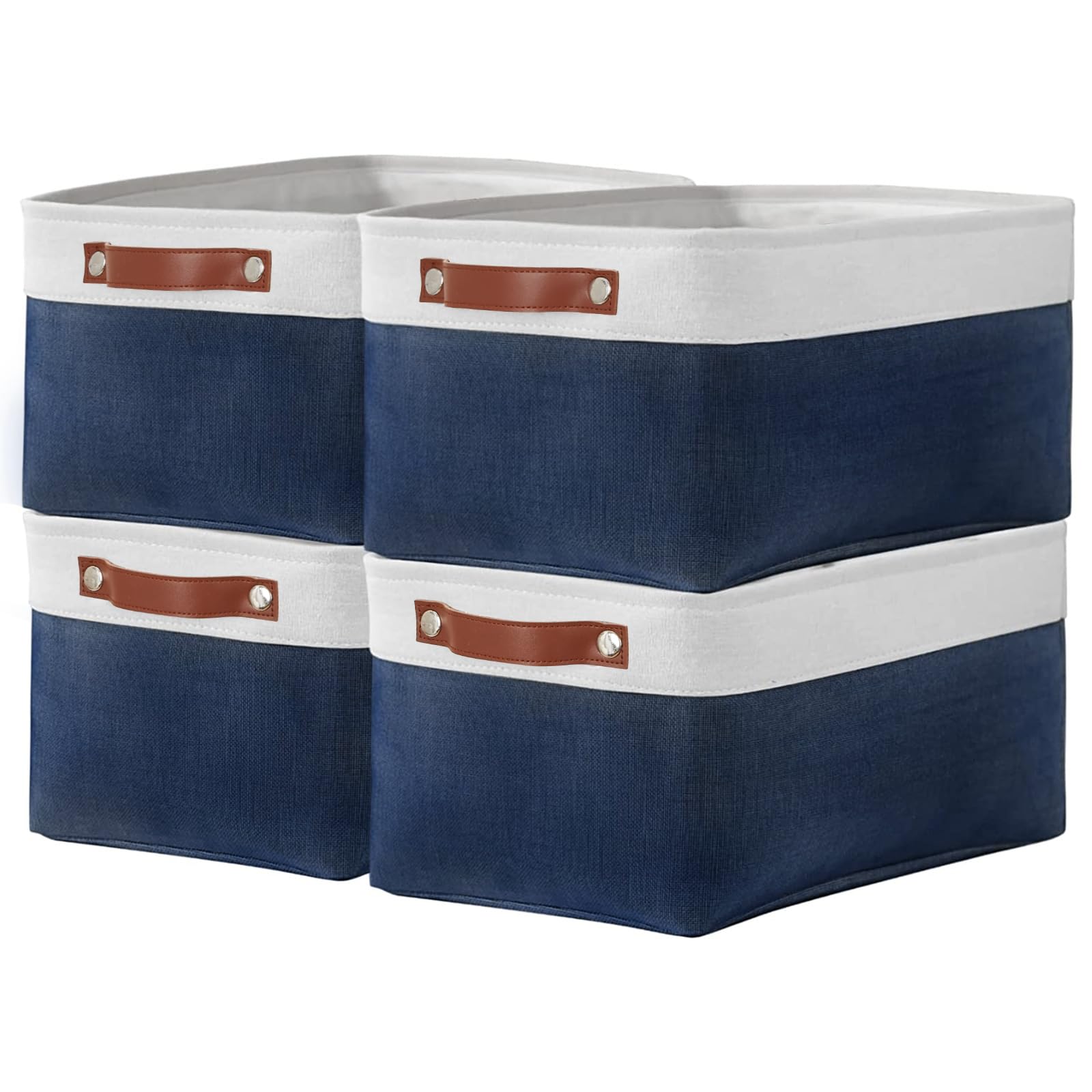 Pulnimus Storage Basket for Shelves - Large 4 Pack