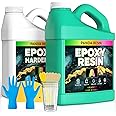 Epoxy Resin Kit 1 Gallon, Food Safe Epoxy, High Gloss, Bubble Free, No Yellowing, Art Resin for DIY Crafts, Jewelry Making, Casting