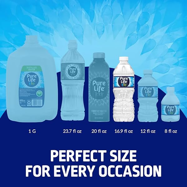 PURE LIFE PURIFIED WATER BOTTLES, 15 PACK – STILL BOTTLED WATER ENHANCED WITH MINERALS FOR A CRISP TASTE, PLASTIC BOTTLES – 16.9 FL OZ