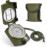 Compass, Hiking Compass for Survival with Lensatic &ndash; Water-Resistant Durable and Pocket-Sized