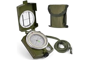 Compass, Hiking Compass for Survival with Lensatic – Waterproof Durable and Pocket-Sized