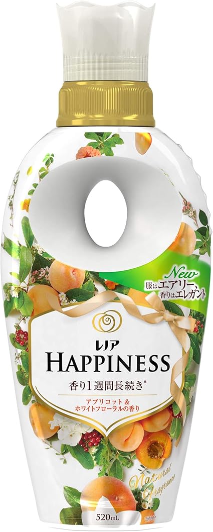 Amazon レノア ハピネス 柔軟剤 アプリコット ホワイトフローラル 本体 5ml レノア 液体柔軟剤