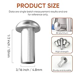 ALLCLEAN 3/16" Diameter X 1/2" Length Solid