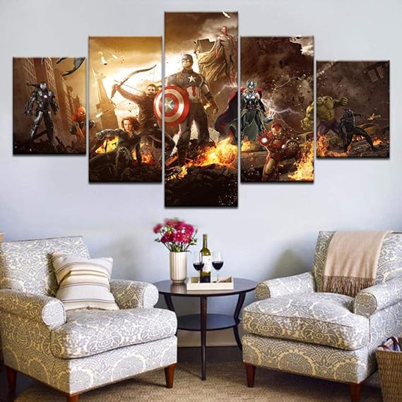 Amazon.com: 5 Canvas paintingsPicture HD Print 5 Panel Canvas Mural