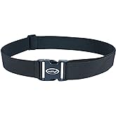 MELOTOUGH Tool Web Work Belt Buckle 2" inch Wide belt Black Simple Style for Woodworkers and Contractors