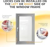 BeeGo Window Restrictor for UPVC Child Proof Cat Guard No Drill Lock White view 4
