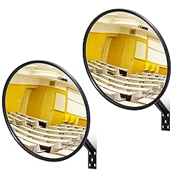 Maitys 2 Pcs Convex Mirror Acrylic Safety Security