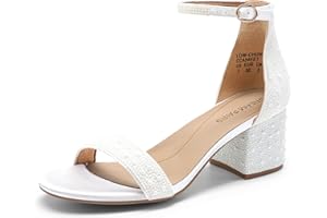 DREAM PAIRS Womens Low-Chunk Low Heel Pump Sandal