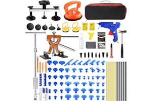 Super PDR Dent Remover Tool for Car, Car Dent Repair Kit, Paintless Dent Removal Kit with Dent Lifter, Slide Hammer T-Bar Den