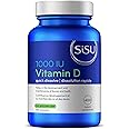 SISU Vitamin D 1000 IU, Unflavoured | Essential to Proper Calcium Absorption and Preventing Bone Loss | 400 Tiny, Quick-Disso
