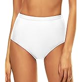 Bellecarrie Women's High Waisted Bikini Swim Bottoms Full Coverage Tankini Swimsuit Bottoms Dance Briefs