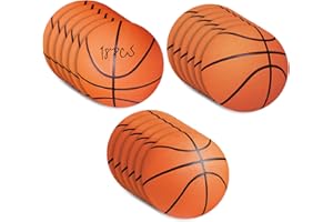Sereliy 18 Pcs Paper Basketball Cutouts, Double Printed Basketball Theme Party Cutouts Classroom Bulletin Board Decorations Sports Party Supplies