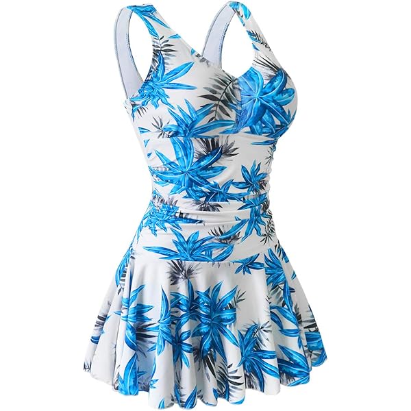 One Shoulder Ruffle Lace Up One Piece Swimsuit And Cover Up Flaxmaker – Danton - View #12