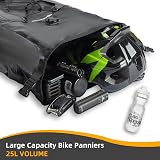 ROCKBROS 32L Pannier Bag Waterproof Rear Rack Bike Bag Orange 25-32L view 4