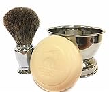 GBS Men's Wet Shaving Set - Chrome Pure Badger