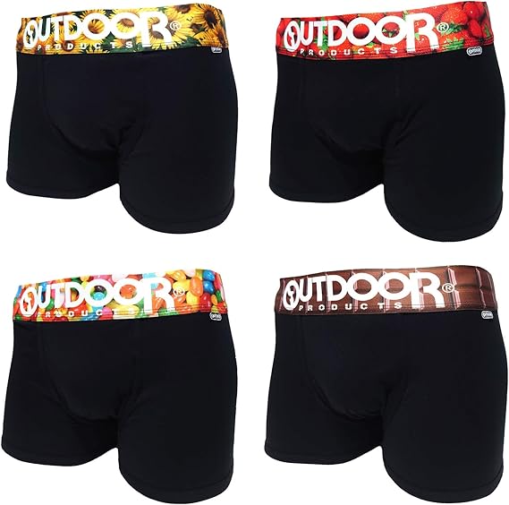Amazon アウトドア ボクサーパンツ メンズ 太ゴム 前閉じ 4枚組 下着 インナー 男性 M L Ll 紳士 イチゴ ヒマワリ ジェリービーンズ チョコ Ll A ボクサー 通販