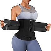 Eleady Waist Trainer Trimmer Belt for Women Corset Slimming Body Shaper Cincher Sauna Sweat Band Workout Sport Girdles