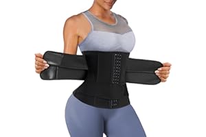 Eleady Waist Trainer Trimmer Belt for Women Corset Slimming Body Shaper Cincher Sauna Sweat Band Workout Sport Girdles