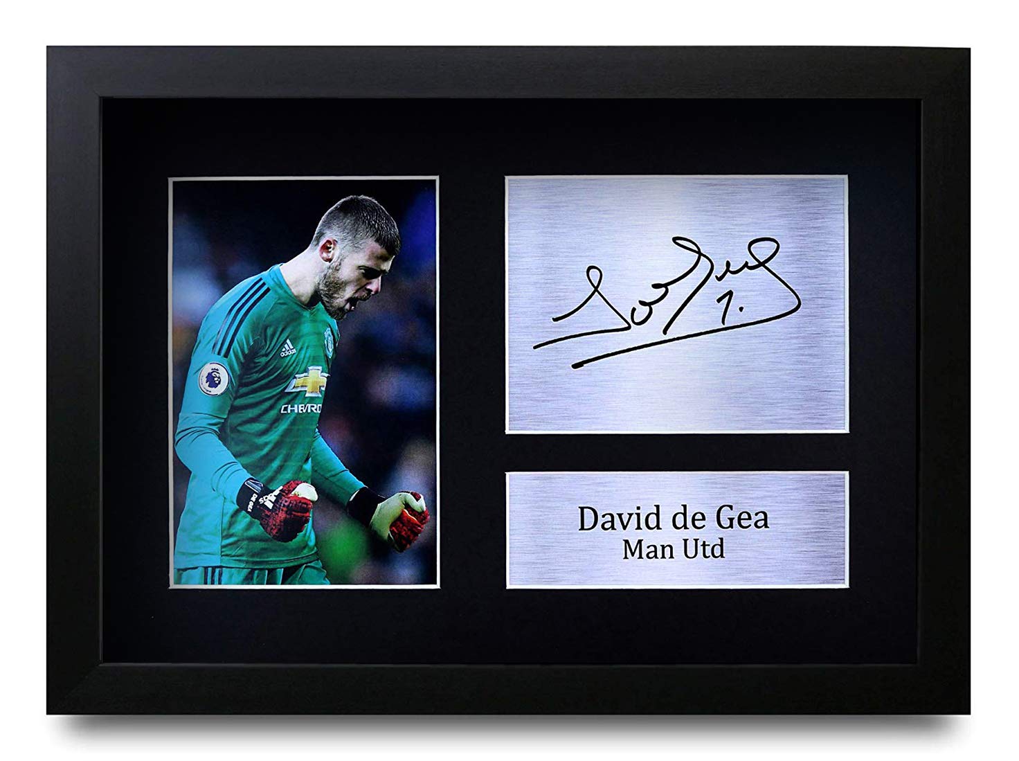 HWC Trading FR David De Gea Gift Signed FRAMED A4 Printed Autograph Gifts Print Photo Picture Display